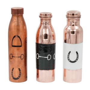 Copper Water <b>Bottle</b> Horse Bit Design Screw On Lid Leakproof Premium Quality <b>Bottle</b> For <b>Drinking</b> Good For Health OEM Support - Product Image 5