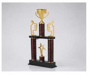 • Premium big metal <b>trophy</b> designed for prestigious championship awards. - Product Image 2