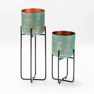 Maceta de Hierro Personalizada Más Vendida con Bandeja de Drenaje para Plantas de Interior, Maceta Moderna Decorativa de Metal - Product Image 1