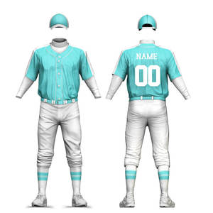 Custom-colored Nylon/cotton Baseball Uniform Sets High-quality <b>Men's</b> Baseball Uniforms and Sportswear Breathable Quick-drying - Product Image 2