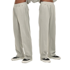 Wholesale High Quality Men's Sweatpants Fleece Casual Cotton Streetwear Sweatpants Straight-Leg Baggy Sweatpants for Men - Product Image 3