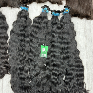 Wholesale 100% Natural Raw Virgin Colors Human Hair High Quality Bulk Human Hair <b>Extensions</b> - Product Image 4