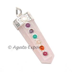 Pendentif de guérison pour chakra, vente en gros, de couleur pêche Aventurine, ovales - Product Image 5