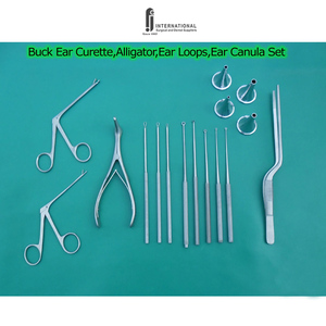 Juego de Instrumentos Quirúrgicos Ortopédicos F.J. INTERNATIONAL de Alta Calidad FJI-4563, 16 Piezas, Cureta para Oído, Pinzas de Cocodrilo, Instrumentos Quirúrgicos para Oído - Product Image 6