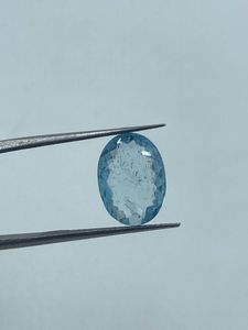 Aigue-marine naturelle, pierre précieuse de haute qualité, bleu ciel, 3,80 carats, 10x14 mm, pour l'exportation, pierre en vrac, fourniture d'usine, nouvelle arrivée - Product Image 5