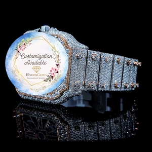 Reloj Inteligente Redondo para Mujer ElvoraGems, Correa de Acero Inoxidable, Personalización Disponible, 40 mm, Resistente al Agua - Product Image 2