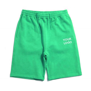 Pantalones cortos de chándal para hombre con logotipo personalizado 100% algodón French Terry Unisex Gym Athletic Shorts Outdoor Casual Hip Hop Tamaño XS Tela de malla - Product Image 2