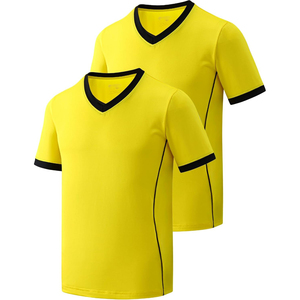 Camiseta de Fútbol Unisex con Cuello en V, Manga Corta, Absorbente de Humedad, Ropa Deportiva de Poliéster, Corte Regular para Adultos, Personalizable en la Parte Delantera - Product Image 2