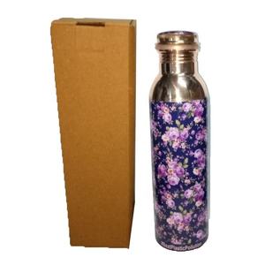 Article d'artisanat indien Nouvelle bouteille d'eau décorative en cuivre pour la maison élégante Design unique durable Produit standard de haute qualité - Product Image 4