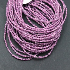 Perles de diamant rose naturel non taillées, pierres précieuses brutes (2-4 mm), brins de pépites brutes pour la fabrication de bijoux, certifiées CMA, origine Rajasthan - Product Image 3