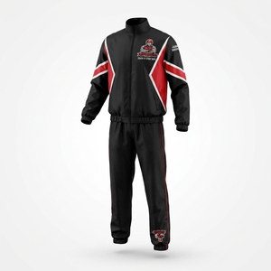 Ensemble de survêtement léger pour homme en polyester, veste coupe-vent à capuche, pantalon de jogging, ensemble de sport pour la course à pied et l'entraînement - Product Image 3