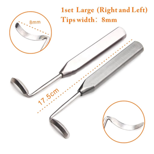 Raspador periostal Doyen premium de 17 cm, curvo, derecho/izquierdo, de acero inoxidable, elevador de costilla costal, herramientas quirúrgicas ortopédicas CE - Product Image 3