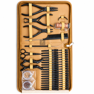 Kit Profesional de Herramientas para Extensiones de Cabello con Pinzas, Clips de Seccionamiento, Peine, Tijeras y Micro Anillos - Product Image 4