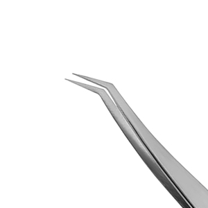 Pince à épiler professionnelle à pointe angulaire à prix abordable pour l'application d'extensions de cils, la séparation des cils, la pose de précision et l'utilisation en salon - Product Image 3