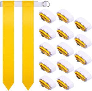 Conjunto de Cinturones con Banderas de Fútbol de Poliéster/PVC con Impresión Digital Vibrante, Ajustables para Adultos, Banderas de Entrenamiento Personalizadas con Marca de Equipo, Clovix Sports - Product Image 1