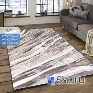 Tapis abstraits modernes en polyester avec une durabilité à long terme antidérapants pour les chambres à coucher et les salons Plus - Product Image 6