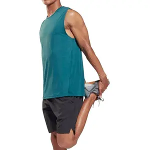 Vente en gros de vêtements de sport personnalisés pour hommes et garçons, musculation, évacuation de l'humidité, vêtements de sport, débardeur sans manches