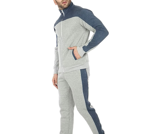 Ensemble de survêtement pour homme à capuche, en laine/polyester épais et respirant, avec sweat-shirt zippé et pantalon de jogging, coupe décontractée, pour l'automne - Product Image 4