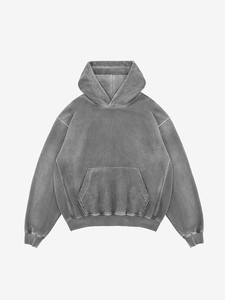 Chándal con Capucha y Cremallera para Hombre, Bordado, Color Sólido, Forro Polar, Hombros Caídos, Corte Regular, Ropa Urbana de Invierno, 100% Algodón, Logotipo Personalizado - Product Image 3