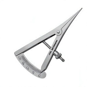 Juego de 2 Calibradores Castroviejo Rectos y Angulares de 3.5 Pulgadas (0-20mm), Escala de Medición de Precisión de Acero Inoxidable para Uso Dental y Quirúrgico - Product Image 3