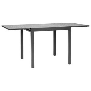 Outdoor Aluminum Frame Backyard <b>Bistro</b> <b>Tables</b> 32-63 Inch Expandable Rectangular Patio Dining <b>Table</b> Metal Steel Slat for Garden - Product Image 1