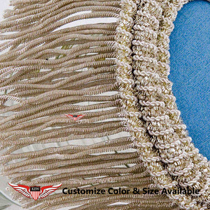 KEW Epaulettes de Hombro Vintage de Alta Personalización con Bordados y Adornos de Flecos, de Lujo y Ecológicos - Product Image 3