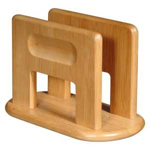 Porte-serviettes en bois sculpté à la main avec motif floral, fleur centrale et arches courbes, style artistique traditionnel pour table à manger - Product Image 2