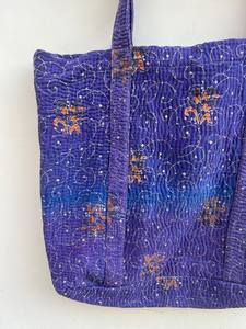 Sac fourre-tout matelassé léger vintage bohème décontracté de couleur unie, grande capacité, en coton, pour femmes - Product Image 3