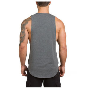 Ropa Deportiva al por Mayor, Camiseta sin Mangas para Hombre, de Algodón y Poliéster, Transpirable, Lisa, para Gimnasio - Product Image 5