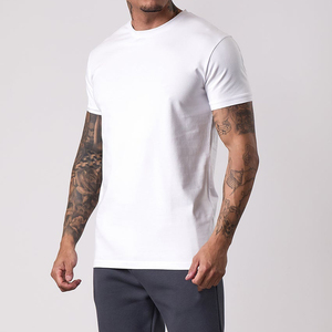 Custom Double-<b>Yarn</b> <b>100</b>% Cotton Short-Sleeve Unisex T-Shirt Heavyweight Streetwear Crew Neck Fashion T-shirt Men - Product Image 1