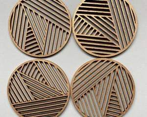 Amazing Design Brass Coaster Stainless Steel Coaster Place Mats <b>Dining</b> Mats Metal Engraving Coaster at vey good price - Product Image 6