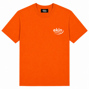 Camiseta de Marca Personalizada de Alta Calidad, Camiseta Lisa Naranja para Hombre, Impresión DTF Informal, Fabricante de Camisetas Lisas para Streetwear - Product Image 1