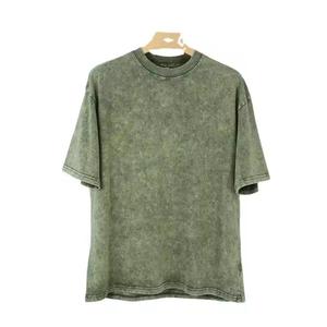 Camiseta con efecto acid wash, camiseta lisa de gramaje alto, camiseta para serigrafía, camisetas lisas con efecto acid wash - Product Image 5