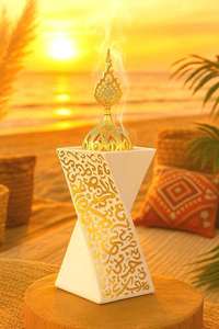 Quemador de Incienso Árabe de Resina de Alta Calidad para Decoración del Hogar, Bodas y Festividades - Artesanía de Arte y Cultura - Product Image 2