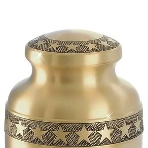 High Trending Brass Adult Cremation Urns <b>Top</b> Classic Metal Funeral Urns For Human Ashes Customized Size Shape Colour - Product Image 5