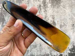Cuchara de zapatos de cuerno de búfalo hecha a mano con acabado pulido, regalos para hombres, cuchara de zapatos de búfalo de agua pulida de cuerno, artesanía natural - Product Image 6