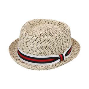 Sombrero de Paja de Colores Variados, Estilo Pork Pie, Fedora de Verano, en Oferta - Product Image 1