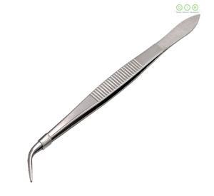 Pinzas de Bispo de Acero Inoxidable de Calidad Duradera, Pinzas de Fijación Rectas Dentadas Delicadas, Instrumentos Quirúrgicos de Oftalmología - Product Image 1