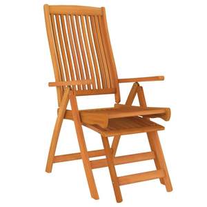 Juego de 2 Sillas de Jardín con Acabado de Madera Natural - Product Image 6