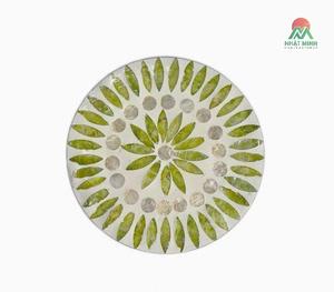Hot Selling Ins Trend Heat-insulating for Round Shell Dining <b>Table</b> High-<b>end</b> European-style Restaurant Placemat with Round Tray - Product Image 3