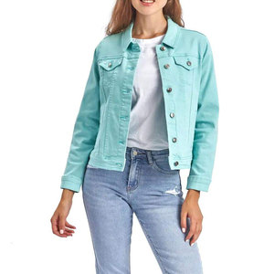 Customized <b>Light</b> <b>Weight</b> Stylish Breathable Jeans <b>Jacket</b> Premium Quality Top Selling <b>Women</b> Jeans <b>Jacket</b> - Product Image 1