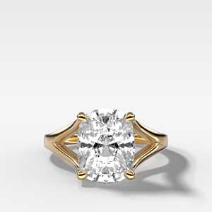 4 Carat Solitaire Engagement Ring 14k Gold Cushion Cut Lab-Grown Diamond Bridal Wedding Anniversary Ring Proposal Gift For Women - Product Image 1