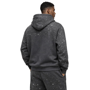 Sudadera con Capucha de Lujo para Hombre con Pedrería, de Algodón Grueso y Forro Polar, Estilo Oversize Urbano, con Logotipo Personalizado y Diseño Brillante, Venta al por Mayor - Product Image 3