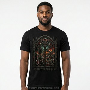 T-shirt personnalisé en gros pour hommes, motif floral tête de mort, impression numérique haute définition, col rond en coton, vêtement de mode - Product Image 6