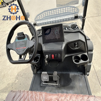 Voiturette de golf électrique Weliftrich 6 places, batterie plomb-acide 60V 100Ah, roues en alliage d'aluminium, pneus ordinaires, support de sac de golf