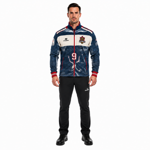 Veste de curling d'hiver pour homme en polyester sublimé, modèle USA Heritage, coupe professionnelle pour les matchs, uniforme de sport sur glace, OEM Sialkot - Product Image 1