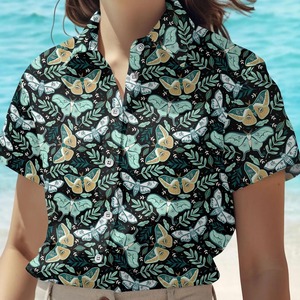 Camisa Hawaiana de Moda para Hombre con Estampado Divertido y Graffiti, Manga Corta, Cuello Cuadrado, Estilo Hip-Hop, Holgada e Informal - Product Image 2