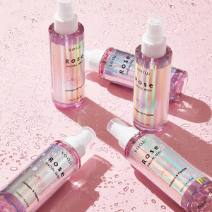 Bruma facial de rosas de la marca coreana n.° 1 SOQU, extracto de rosa hecho en Corea, cosmético K-beauty, bruma hidratante para la piel. - Product Image 2