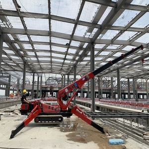 Mini-grue araignée robuste avec commande hydraulique du flèche et support de stabilisation sécurisé pour les machines de construction - Product Image 6