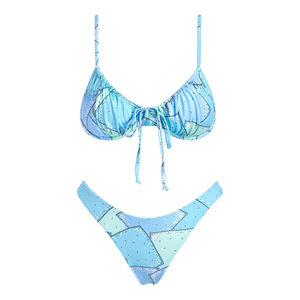 Conjunto de Bikini para Mujer al por Mayor, Nuevo, Dos Piezas, Spandex y Nailon, Secado Rápido, Ligero y Transpirable, Ropa de Playa - Product Image 1